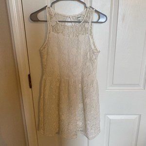 Forever 21 White Floral Lace Dress